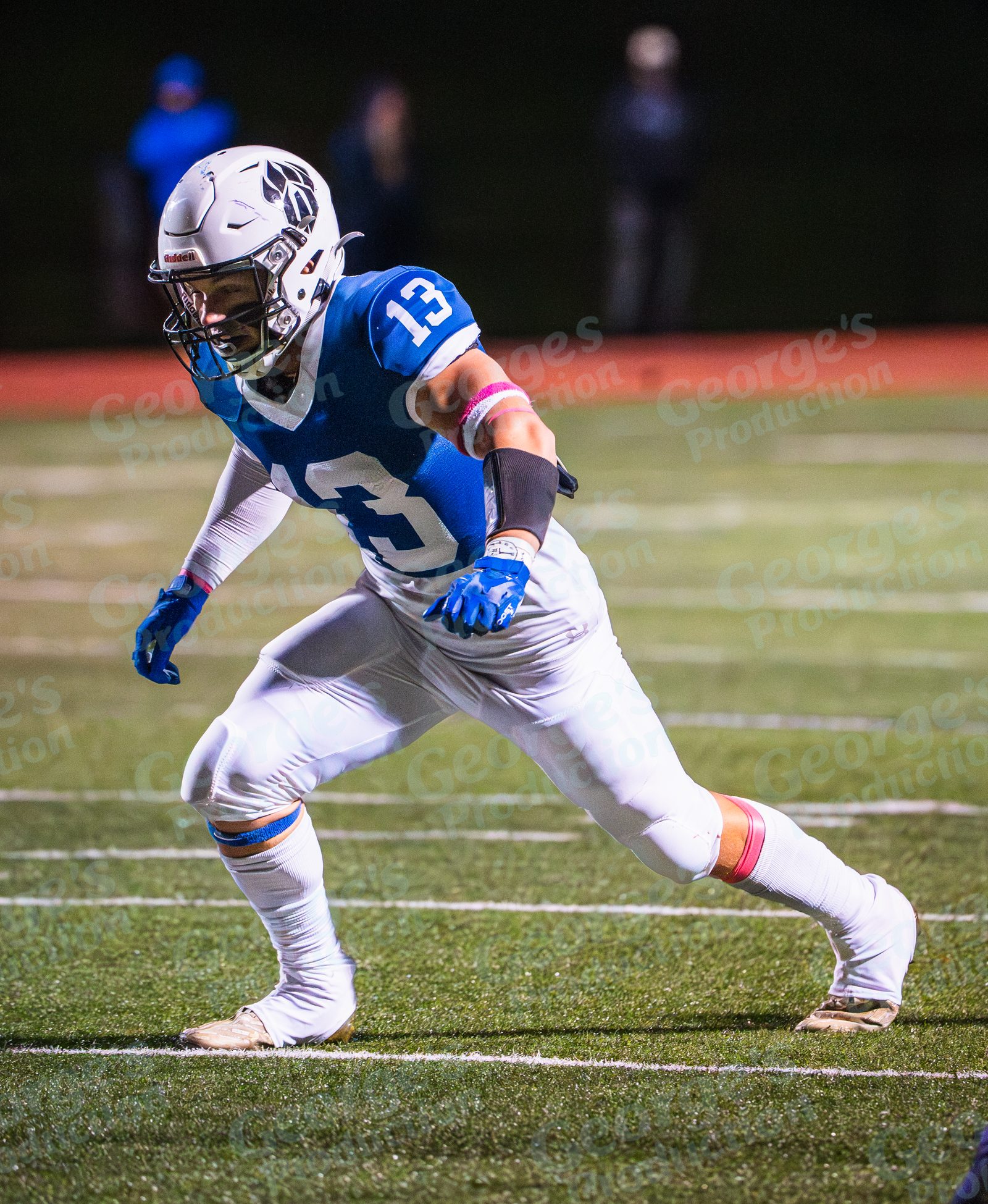 Football player in action